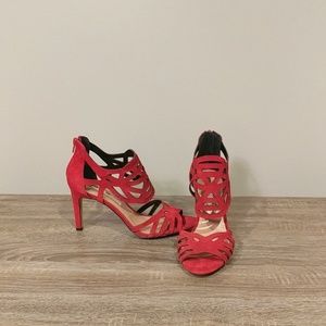 Red Suede Heels